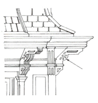 architectural detail illustrating a bracket