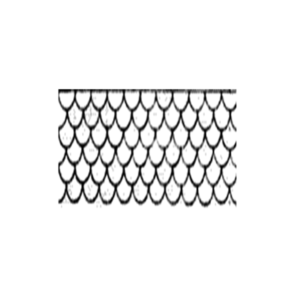 Fish scale shingles